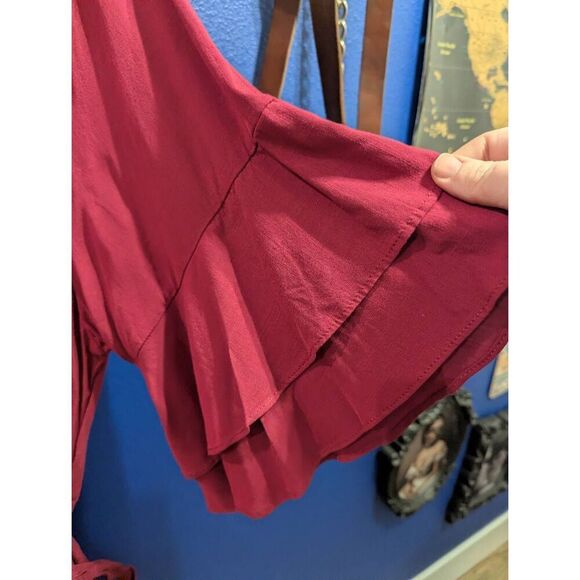 SzāXL (22/3XL) City Chic Dress Fiesta Fun in Rhubarb - BNWT! - Picture 5 of 10